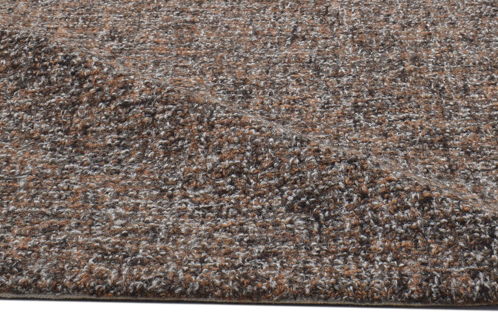 Hand Tufted Brown Wool Rug 2' X 3' Modern Scandinavian Solid Small Carpet 