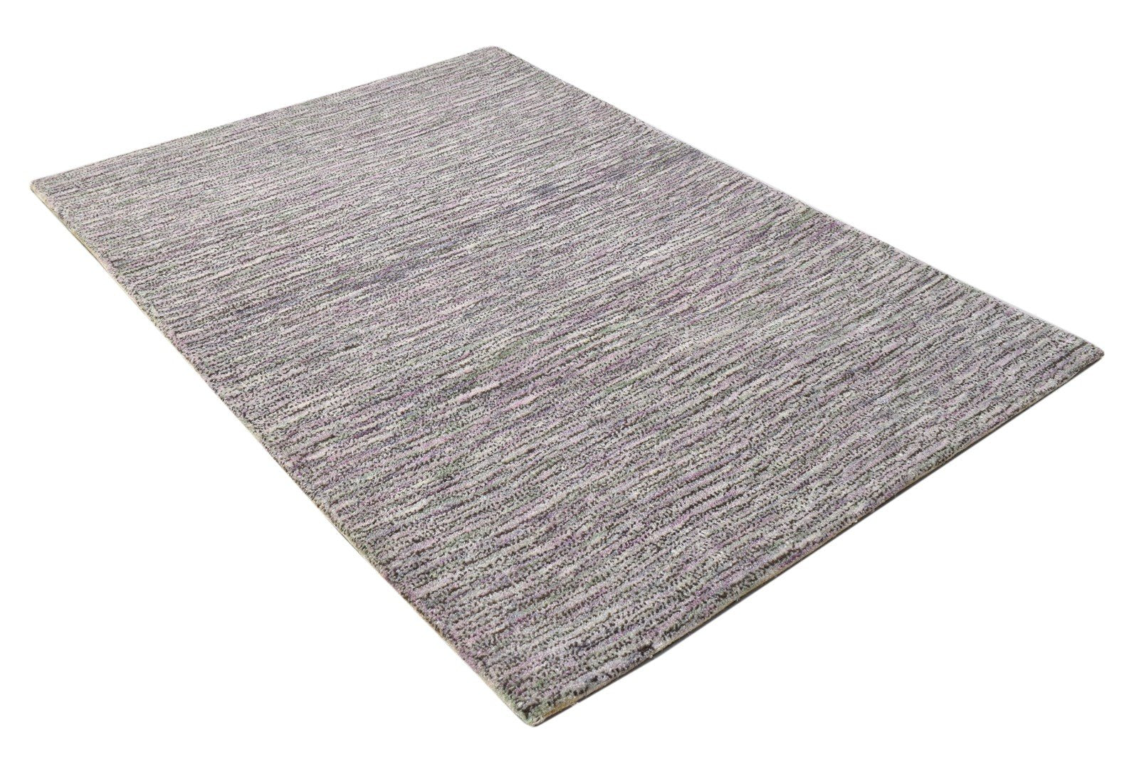 Hand Tufted Charcoal Wool Rug 2' X 3' Modern Scandinavian Solid Small Carpet 