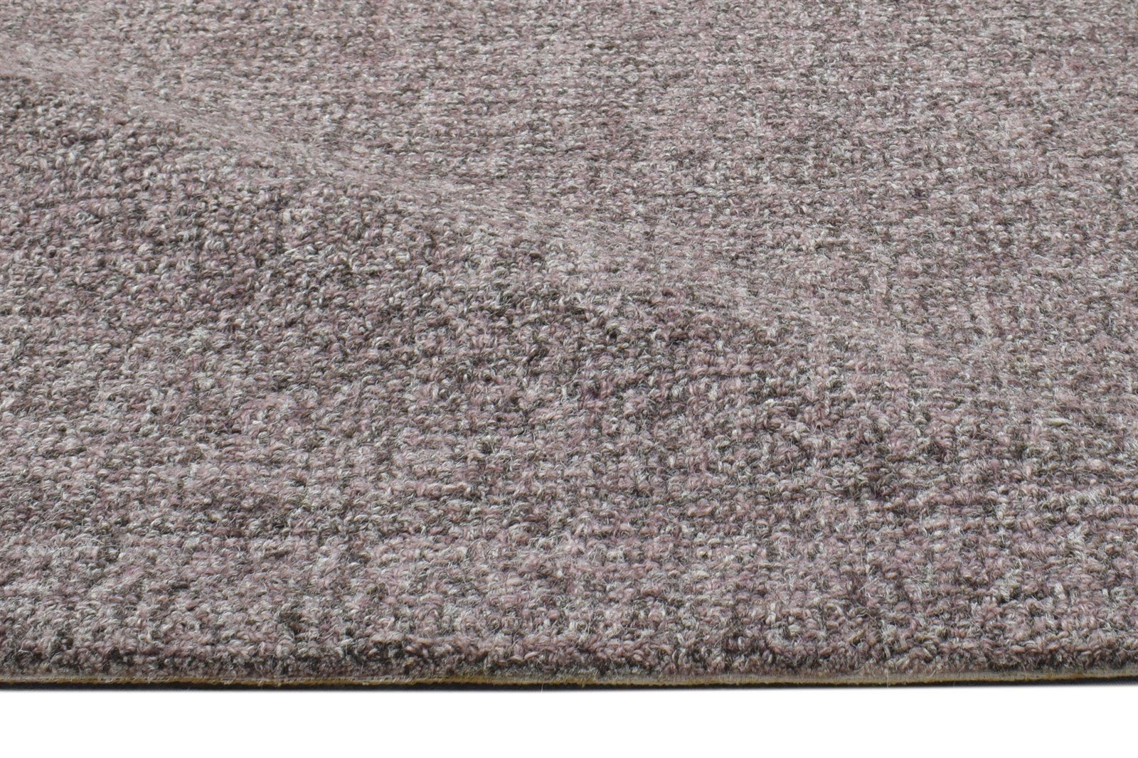 Hand Tufted Brown Wool Rug 2' X 3' Modern Scandinavian Solid Small Carpet 