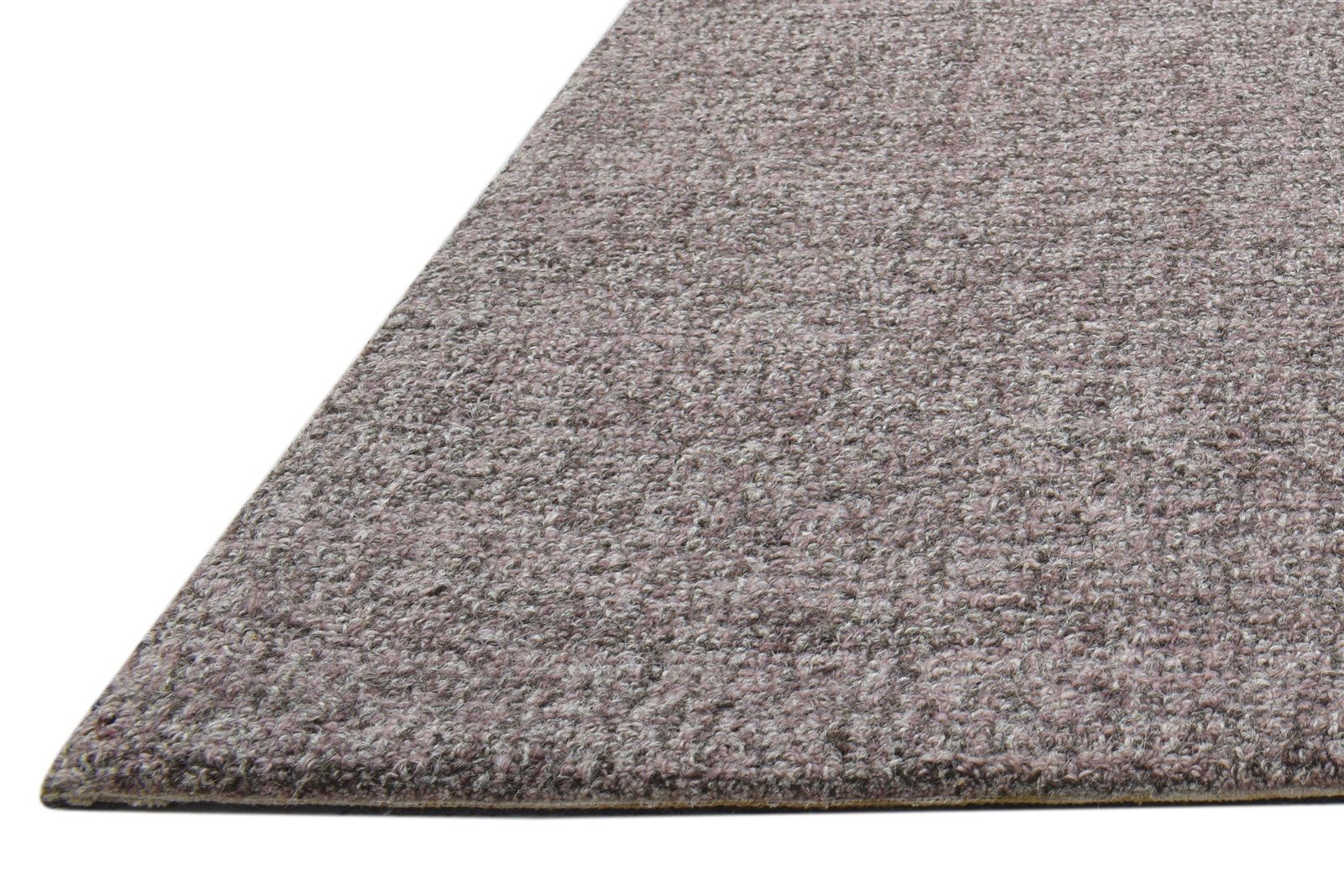 Hand Tufted Brown Wool Rug 2' X 3' Modern Scandinavian Solid Small Carpet 