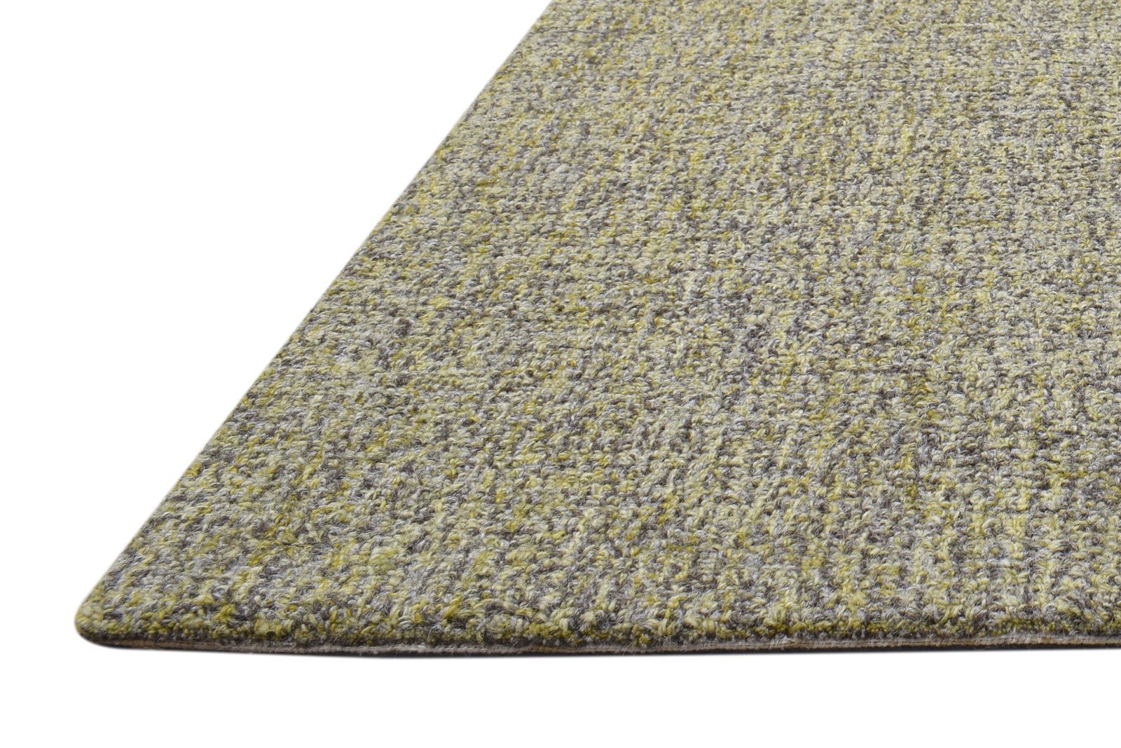 Hand Tufted Green Wool Rug 2' X 3' Modern Scandinavian Solid Small Carpet 