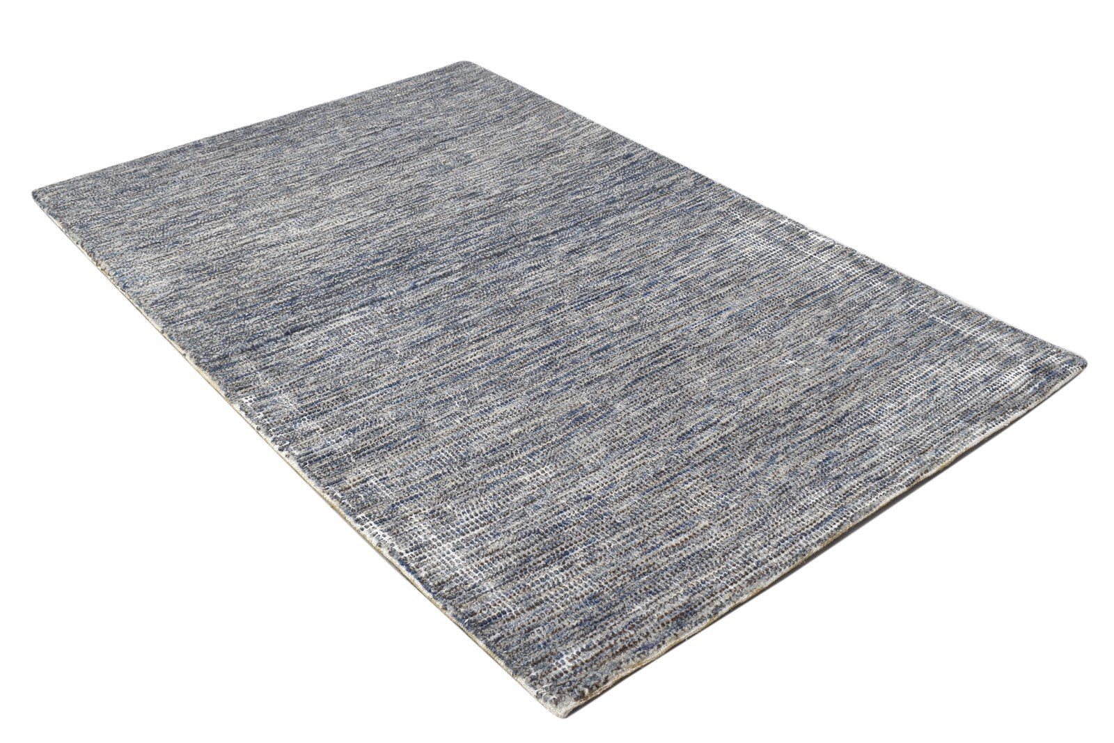 Hand Tufted Grey Wool Rug 2' X 3' Modern Scandinavian Solid Small Carpet 