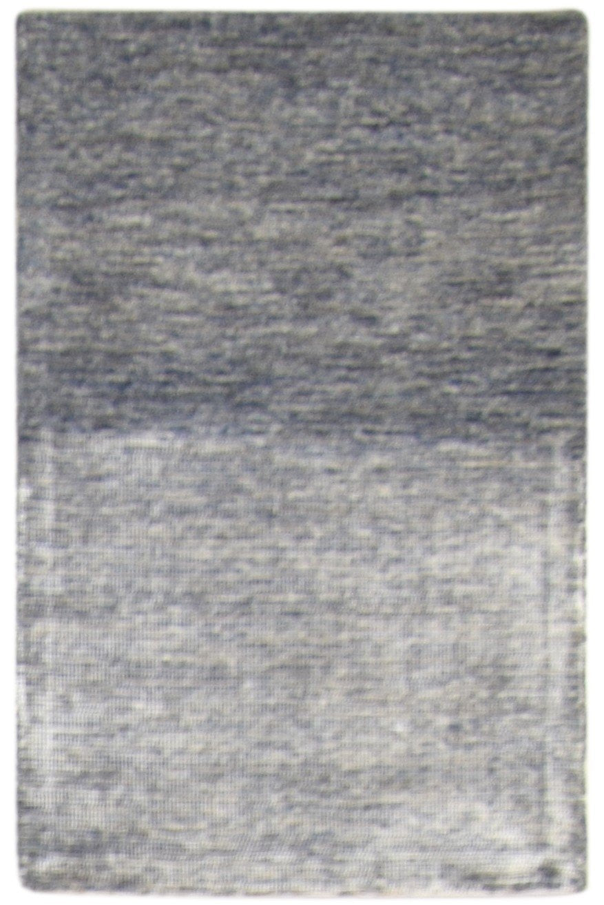 Hand Tufted Grey Wool Rug 2' X 3' Modern Scandinavian Solid Small Carpet 