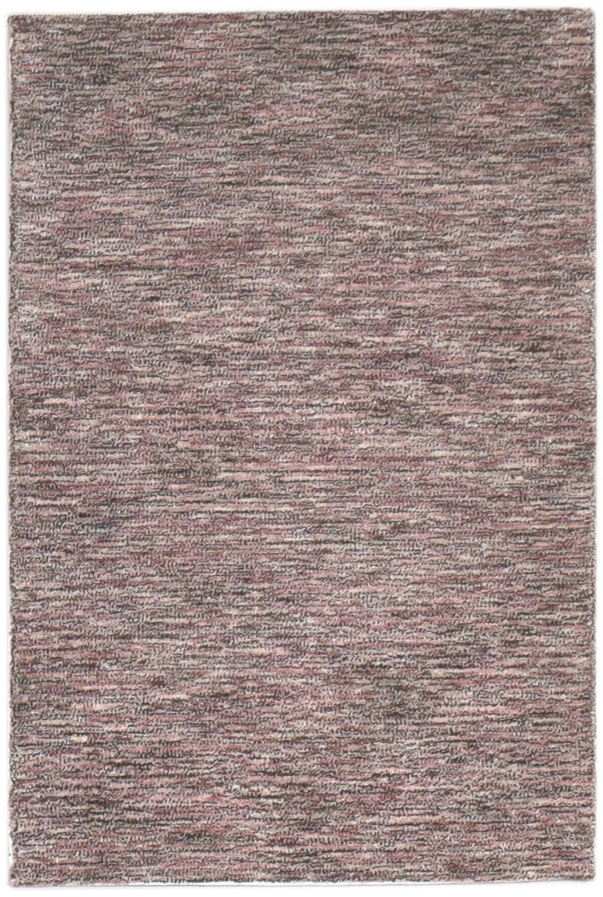 Wool Red Rug 2' X 3' Modern Hand Tufted Scandinavian Solid Small Carpet 