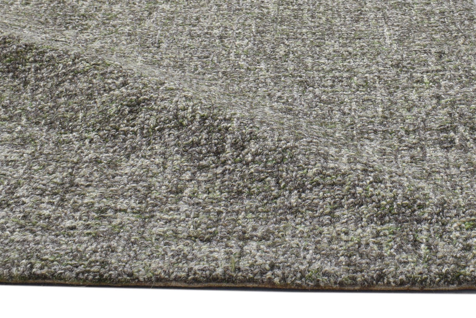 Wool Charcoal Rug 2' X 3' Modern Hand Tufted Scandinavian Solid Small Carpet 