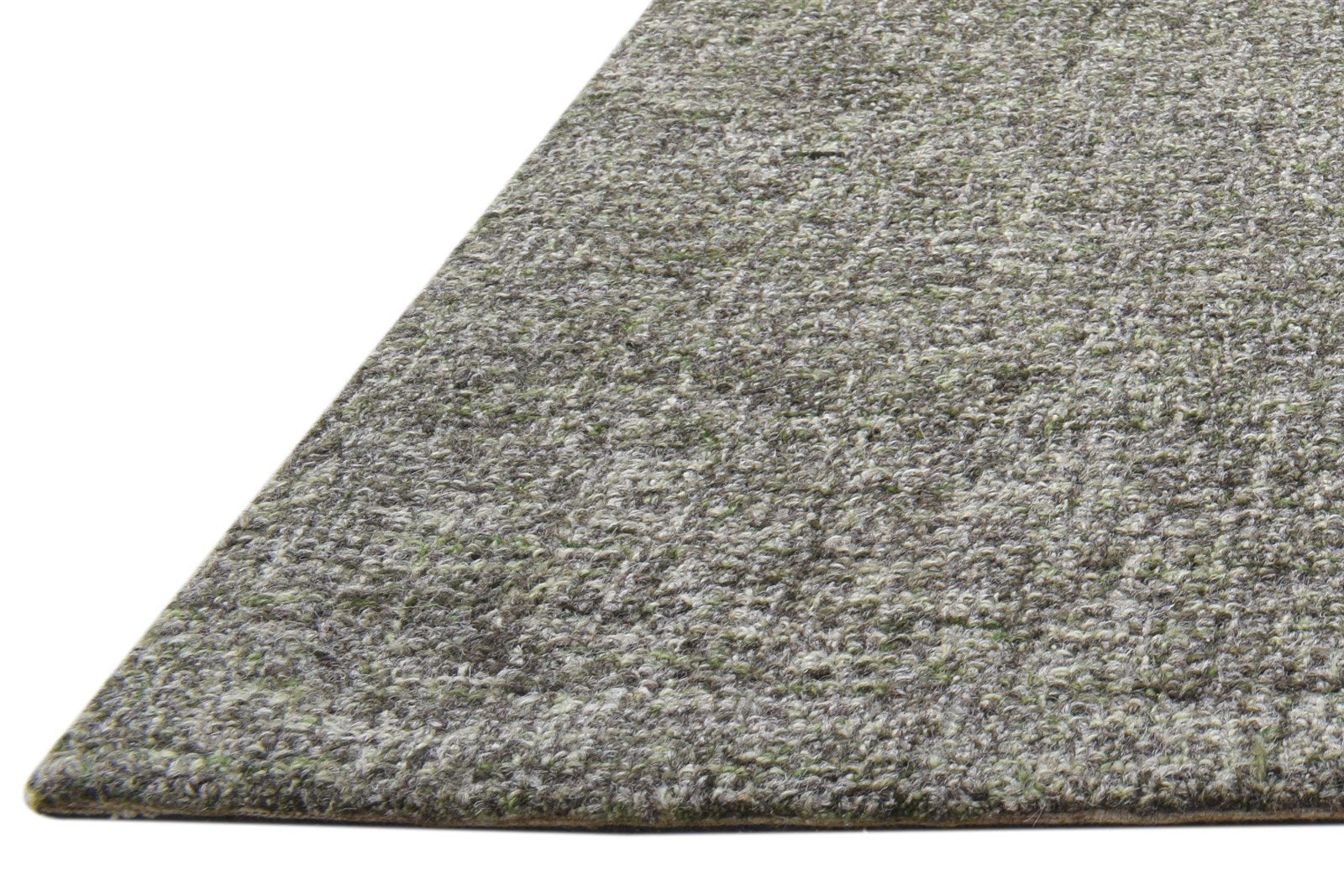 Wool Charcoal Rug 2' X 3' Modern Hand Tufted Scandinavian Solid Small Carpet 