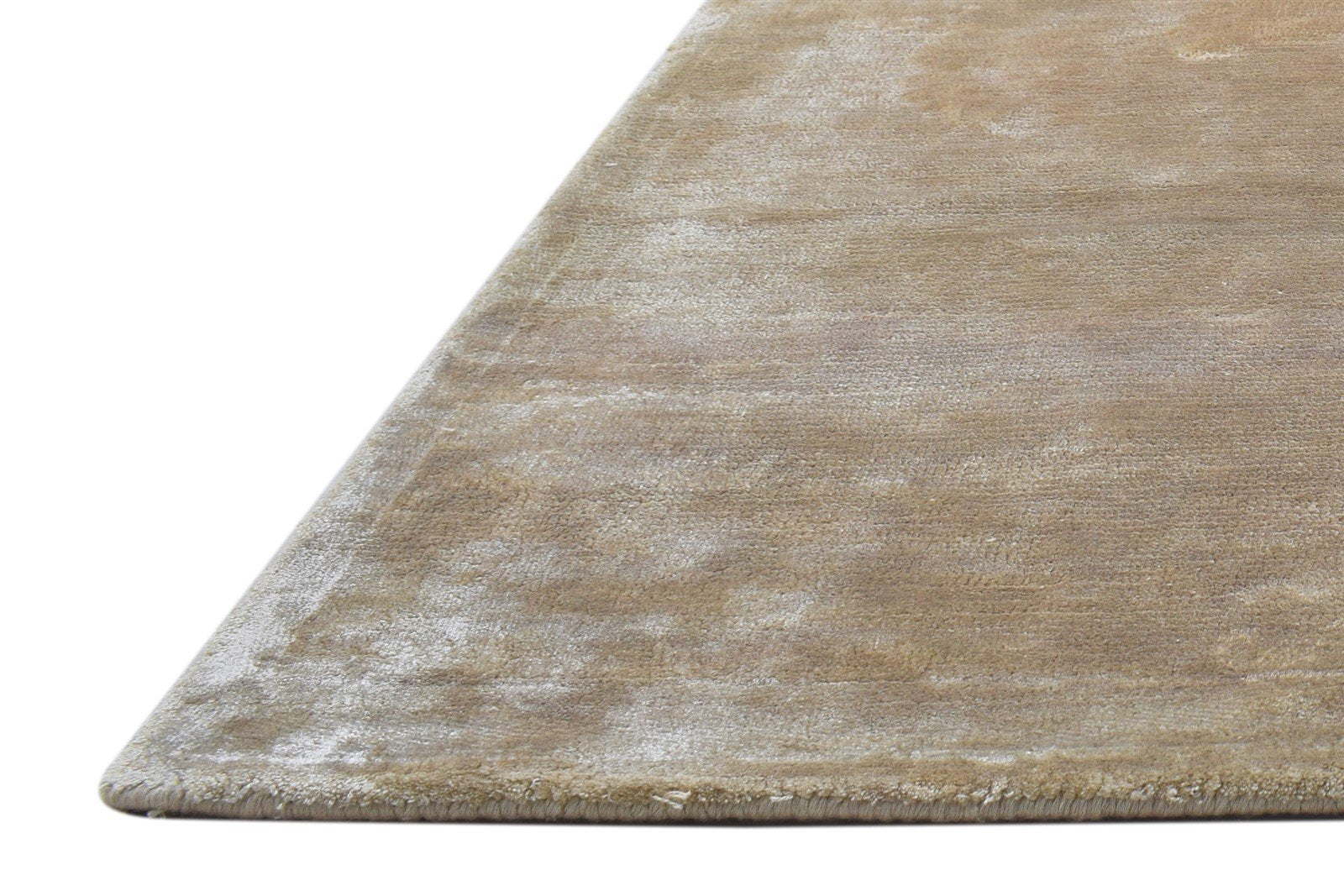 Hand Tufted Beige Wool Rug 2' X 3' Modern Scandinavian Solid Small Carpet 