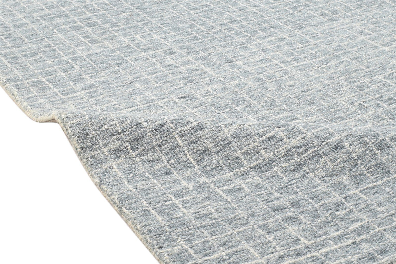 Wool Grey Rug 3' X 5' Modern Hand Tufted Scandinavian Geometric Room Size Carpet 