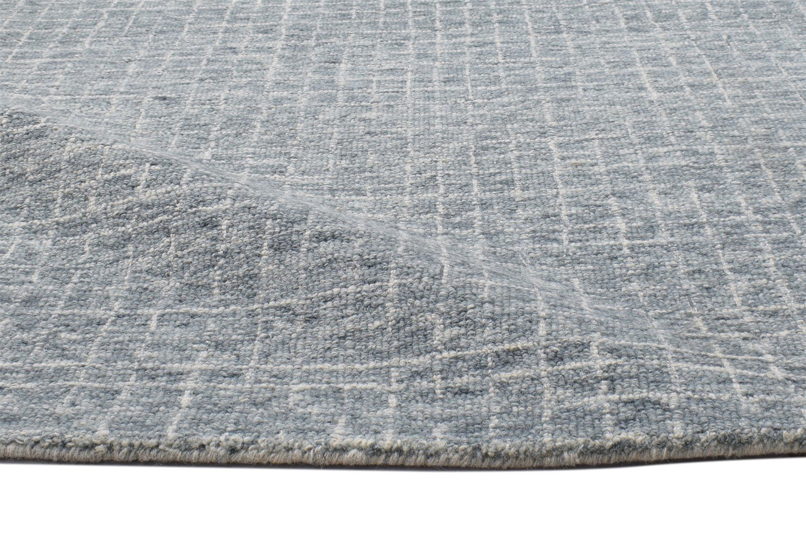 Wool Grey Rug 3' X 5' Modern Hand Tufted Scandinavian Geometric Room Size Carpet 