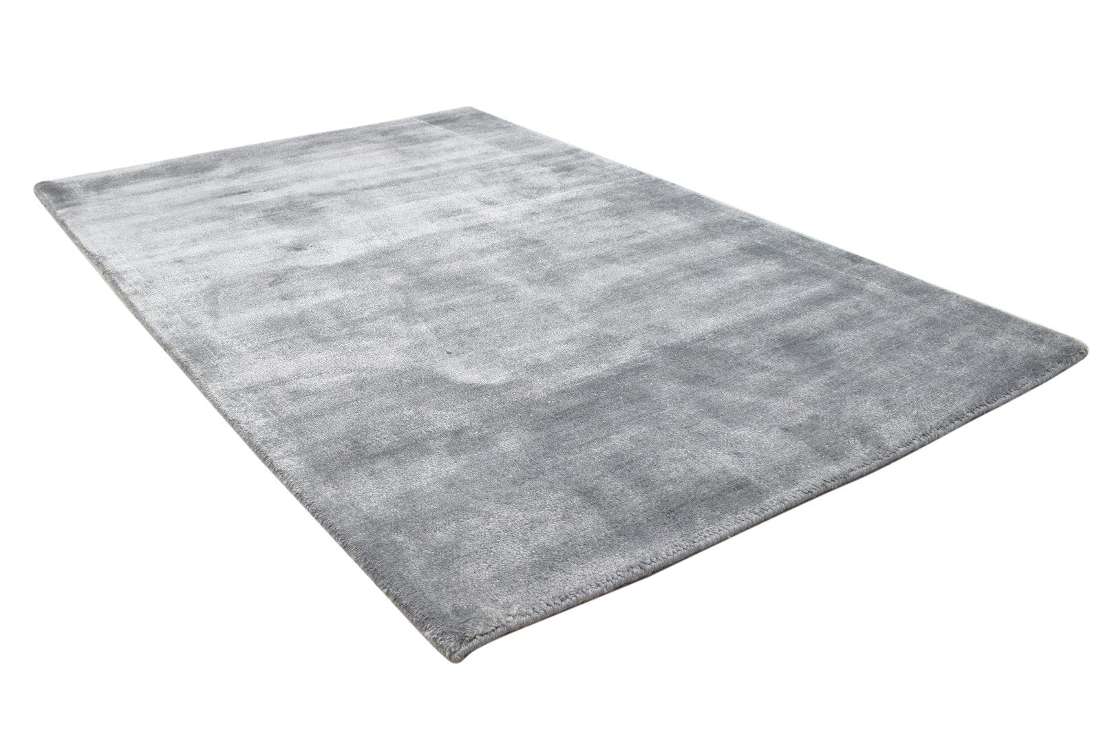 Hand Tufted Dark Grey Wool Rug 3X5 Modern Scandinavian Solid Room Size Carpet 