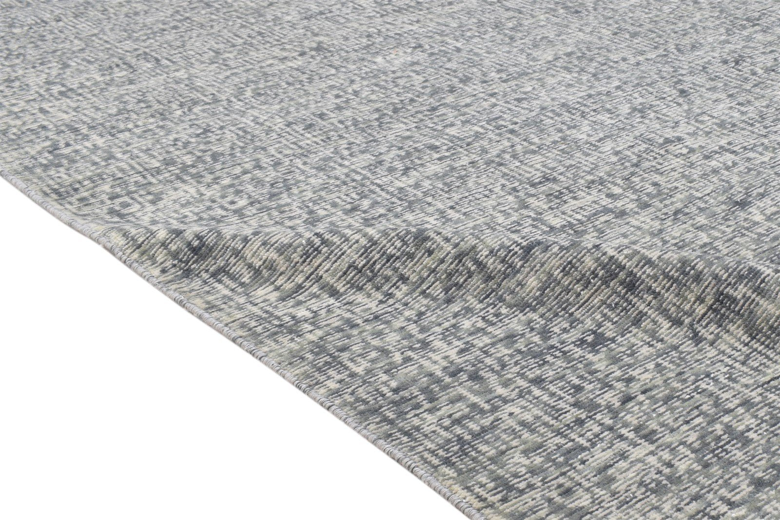 5X8 Rug Wool Silk Grey Modern Jacquard Loom Scandinavian Solid Room Size Carpet  Area Rug 