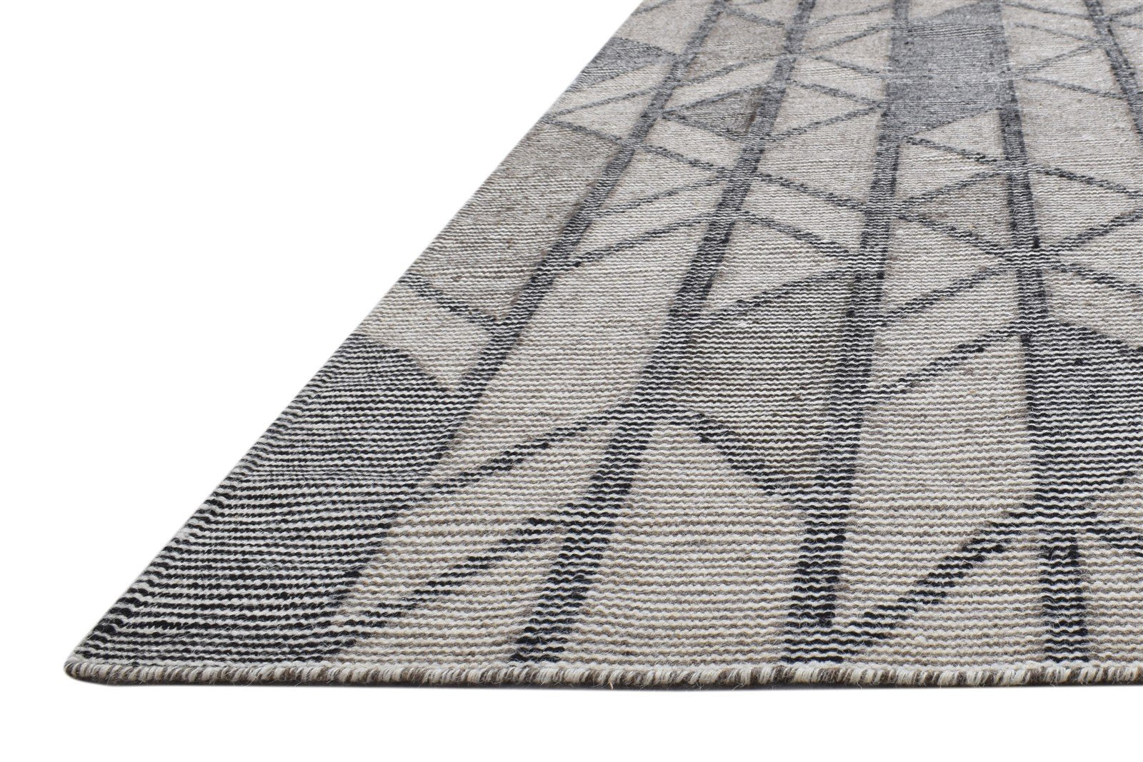 5' X 8' Rug Wool Grey Modern Dhurrie Moroccan Galaxy Room Size Carpet 