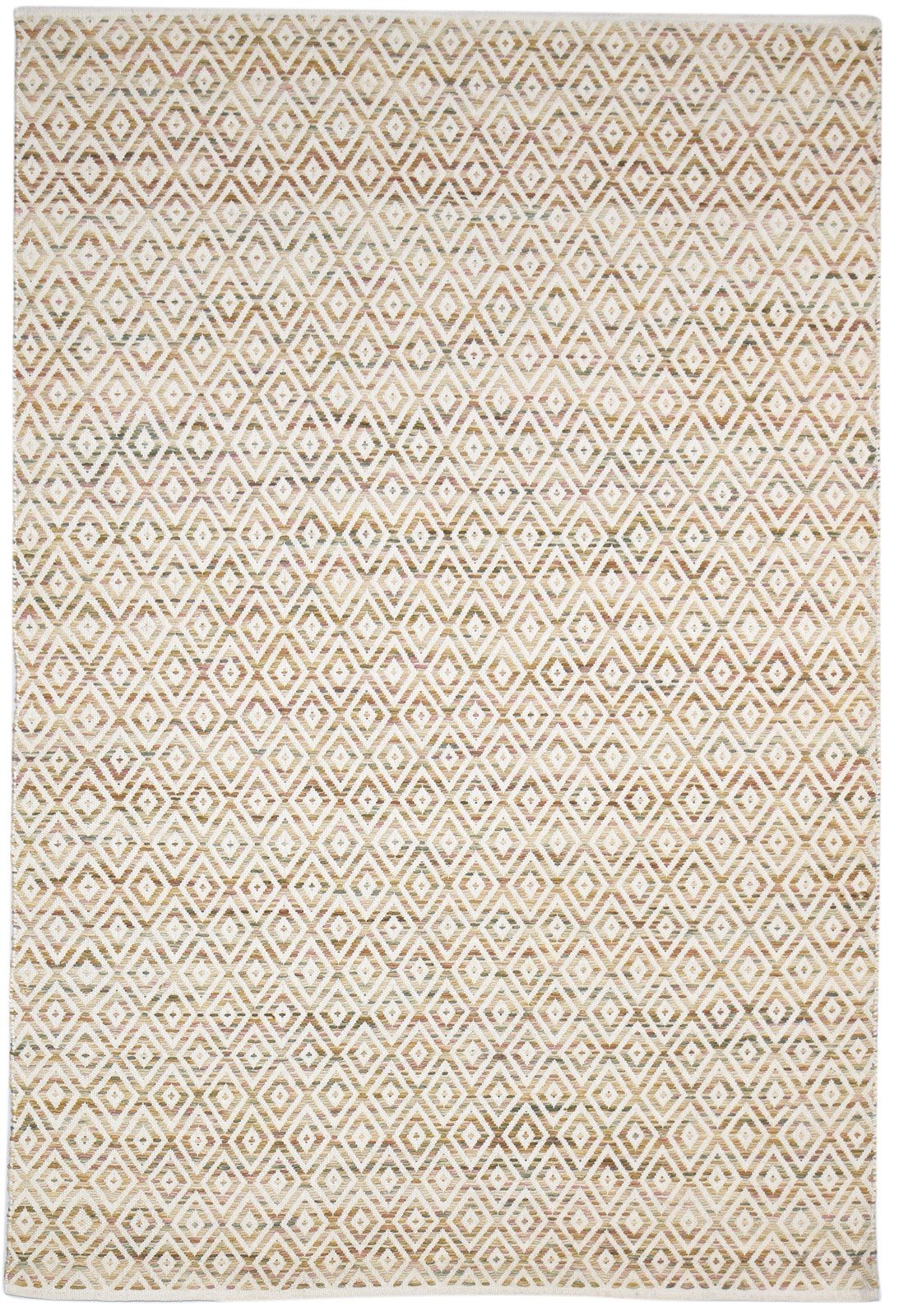 Wool Brown Rug 5' X 8' Modern Dhurrie Moroccan Geometric Room Size Carpet 