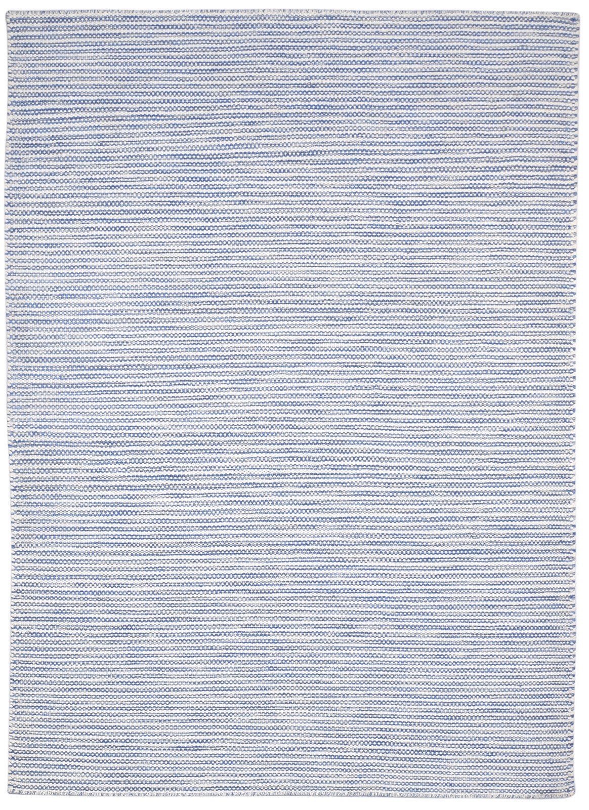 Dhurrie Blue Wool Rug 5' X 8' Modern Scandinavian Stars Room Size Carpet 