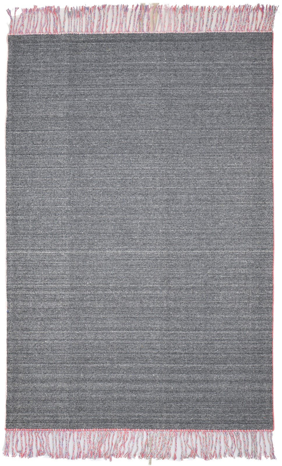 Silk Charcoal Rug 5' X 8' Modern Handloom Scandinavian Solid Room Size Carpet 