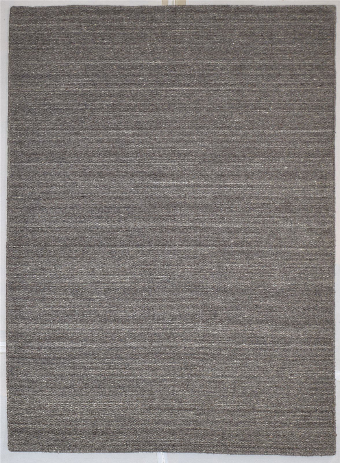 Wool Brown Rug 5' X 6' Modern Handloom Scandinavian Solid Room Size Carpet 