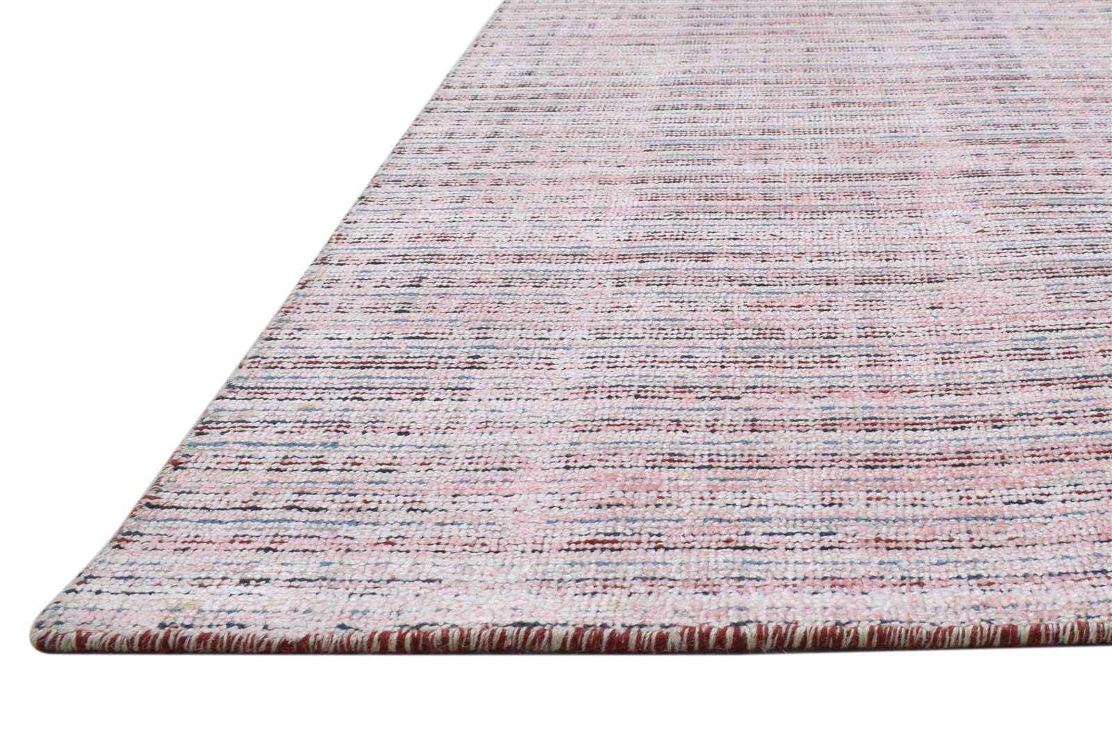 5' X 7' Rug Silk Pink Modern Handloom Scandinavian Striped Room Size Carpet 