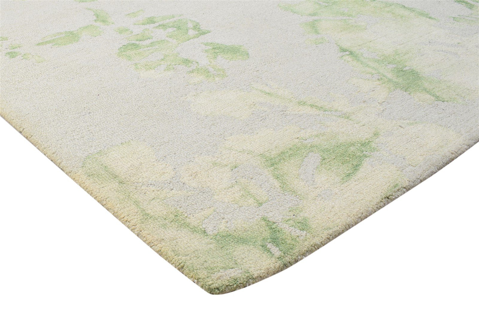 5' X 8' Rug Wool Sage Modern Hand Tufted Shibori Tie Dye Room Size Carpet 