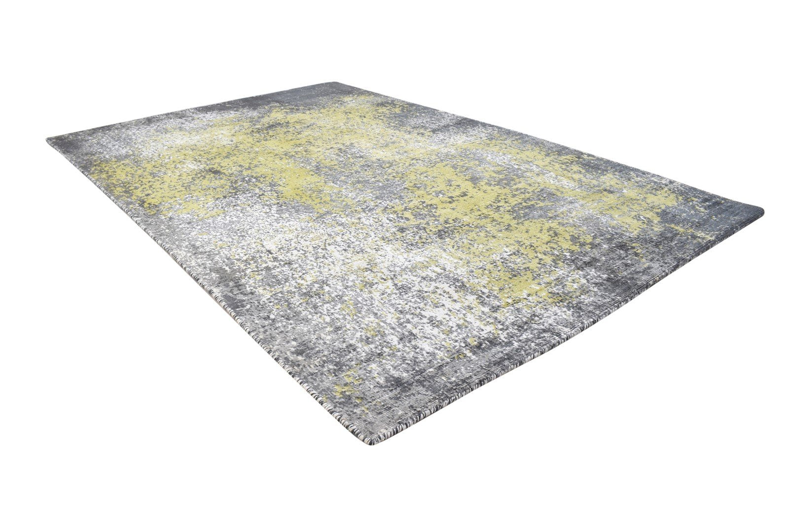 4' X 6' Rug Silk Dark Grey Modern Hand Woven Indian Abstract Room Size Carpet  Area Rug 