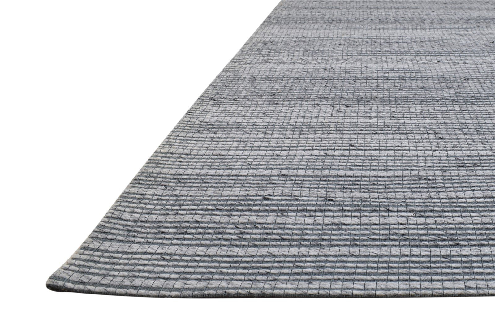 Jacquard Loom Grey Pet Yarn Rug 5X7 Modern Scandinavian Striped Room Size Carpet 