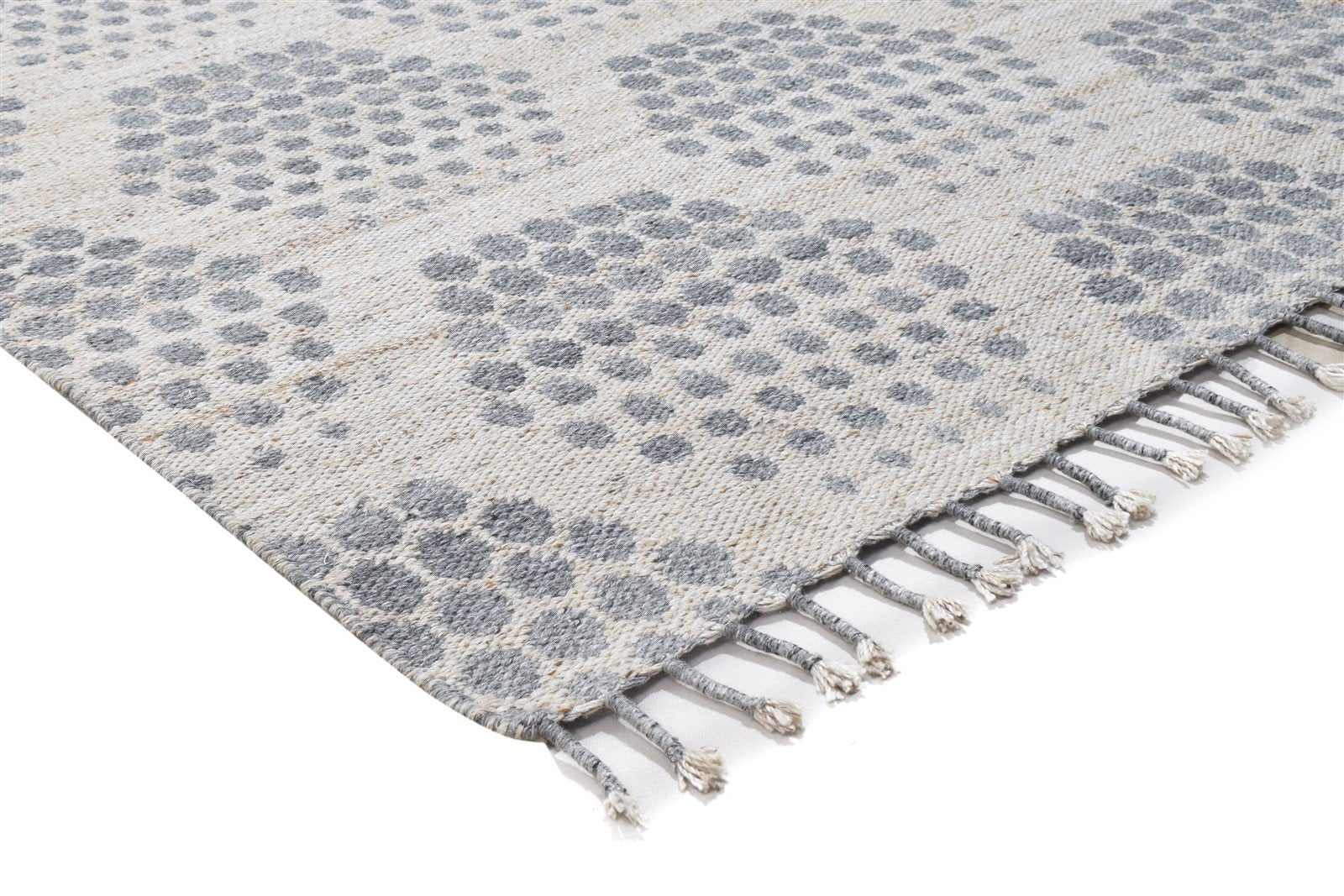 Jacquard Loom Grey Pet Yarn Rug 5X7 Modern Moroccan Geometric Room Size Carpet 