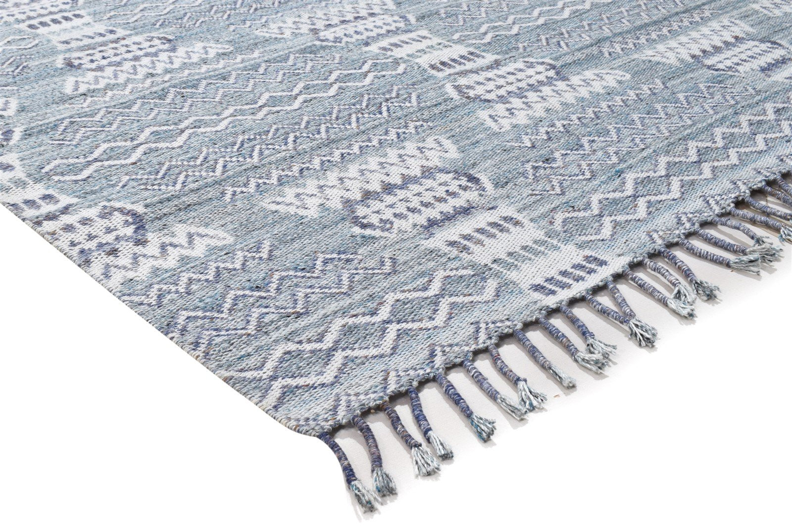 Grey Pet Yarn Rug 5X8 Modern Jacquard Loom Moroccan Abstract Room Size Carpet 