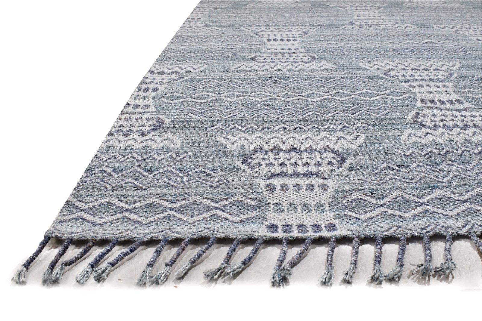 Grey Pet Yarn Rug 5X8 Modern Jacquard Loom Moroccan Abstract Room Size Carpet 