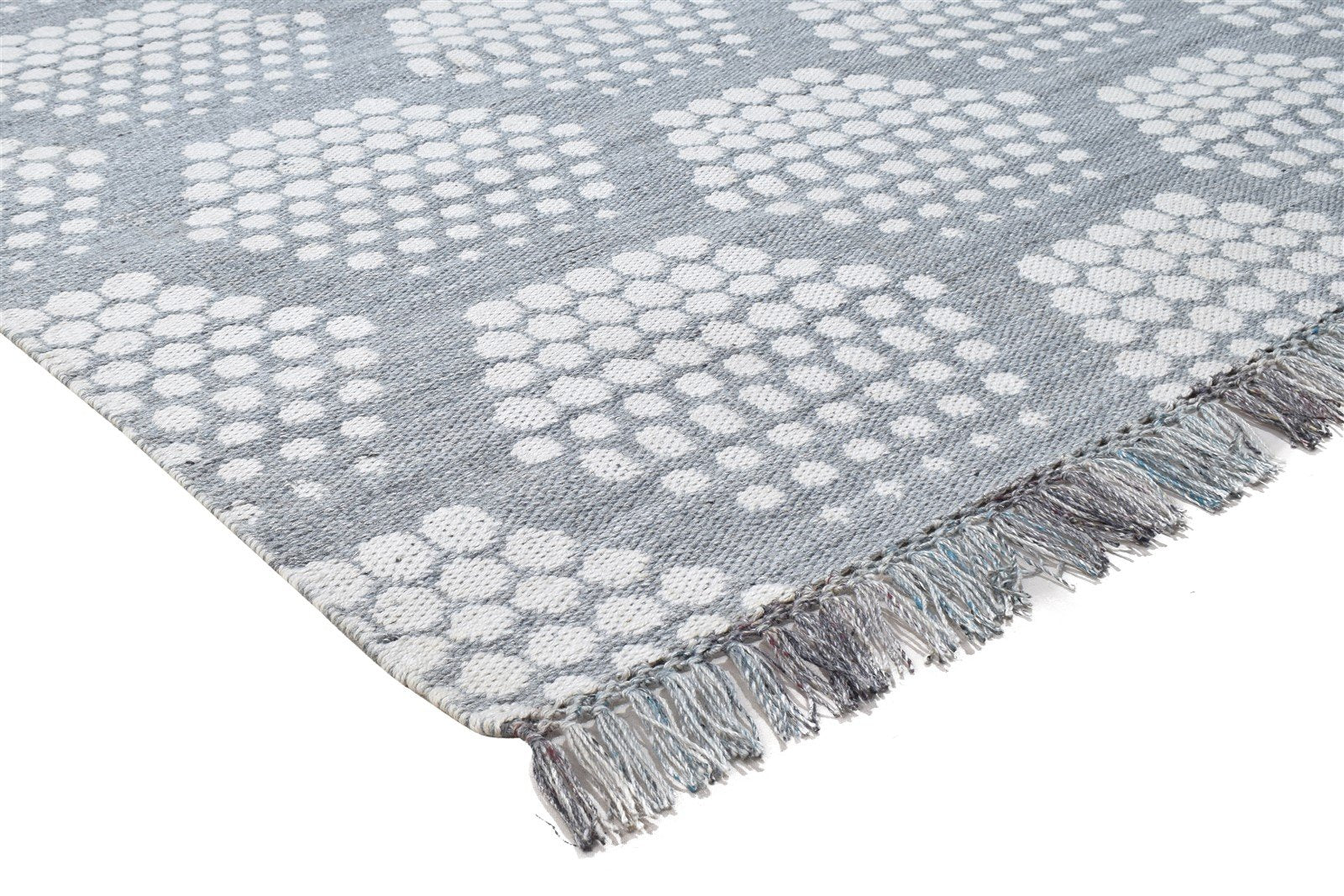 5X8 Rug Pet Yarn Grey Modern Jacquard Loom Moroccan Geometric Room Size Carpet 