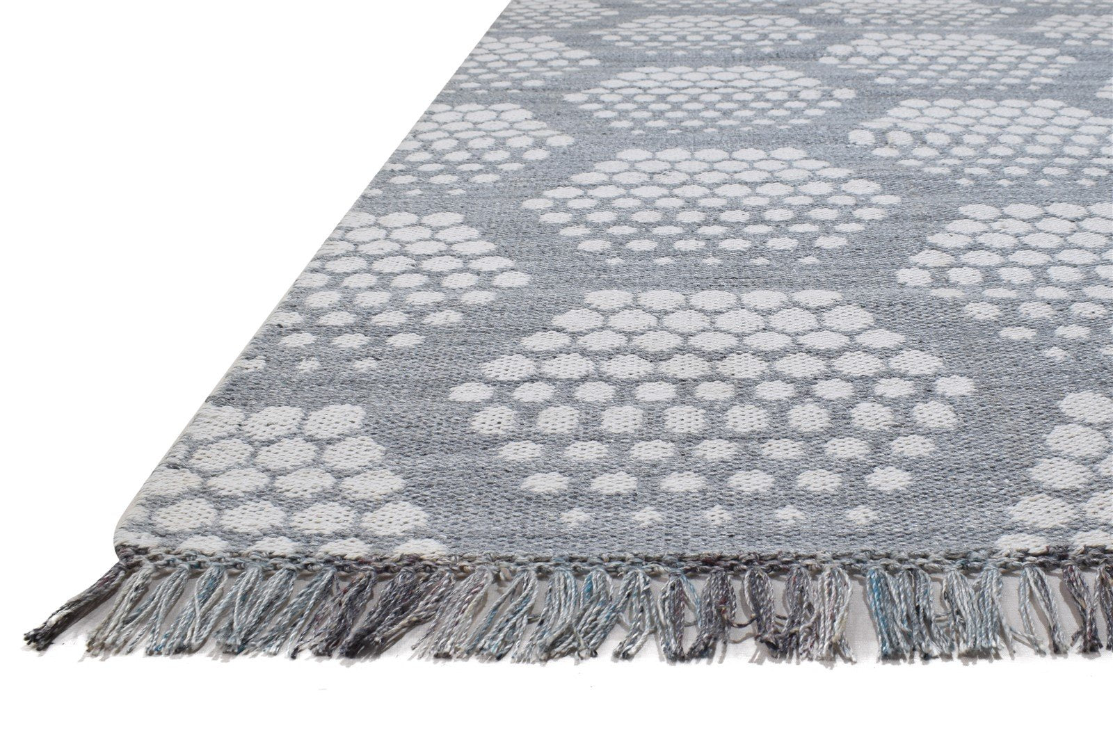 5X8 Rug Pet Yarn Grey Modern Jacquard Loom Moroccan Geometric Room Size Carpet 