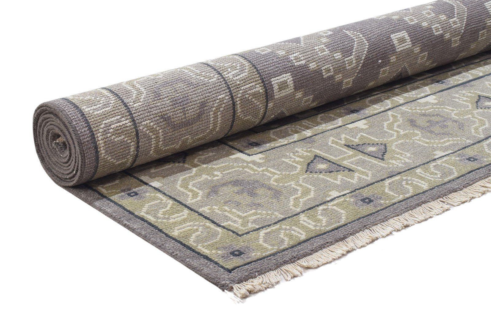 Wool Grey Rug 8' X 10' Persian Hand Knotted Oriental Paisley Large Carpet  Area Rug 
