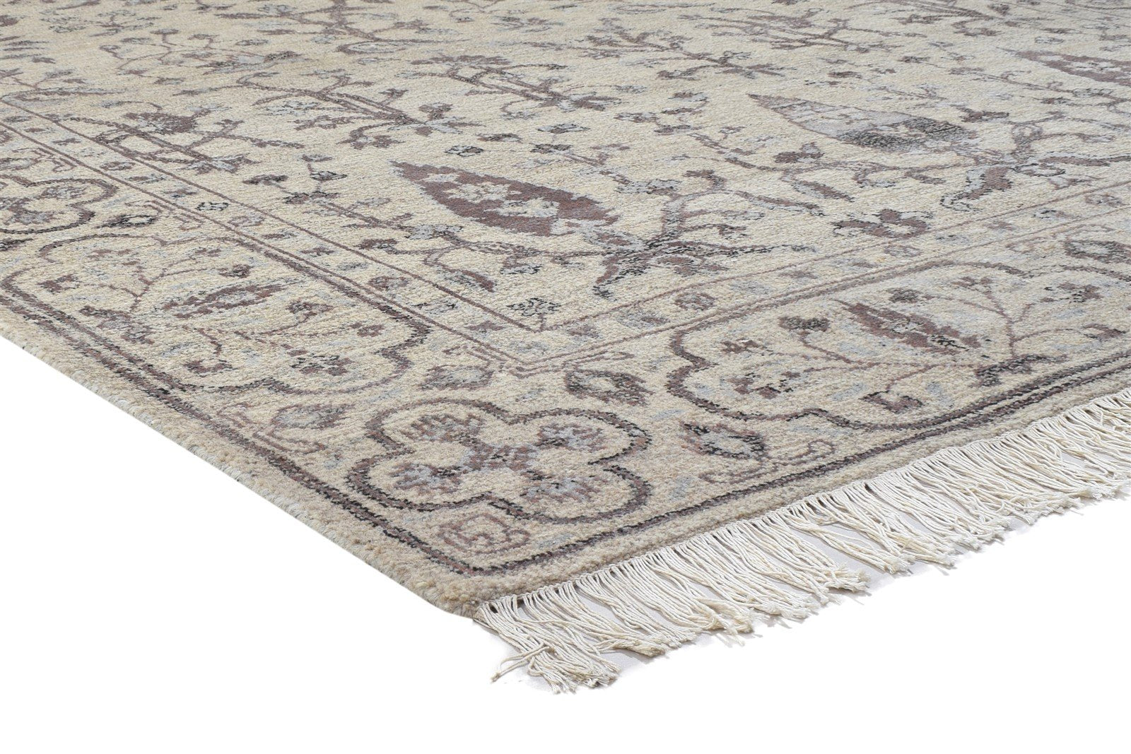 Wool Sand Rug 8' X 10' Persian Hand Knotted Mughal Oriental Large Carpet 