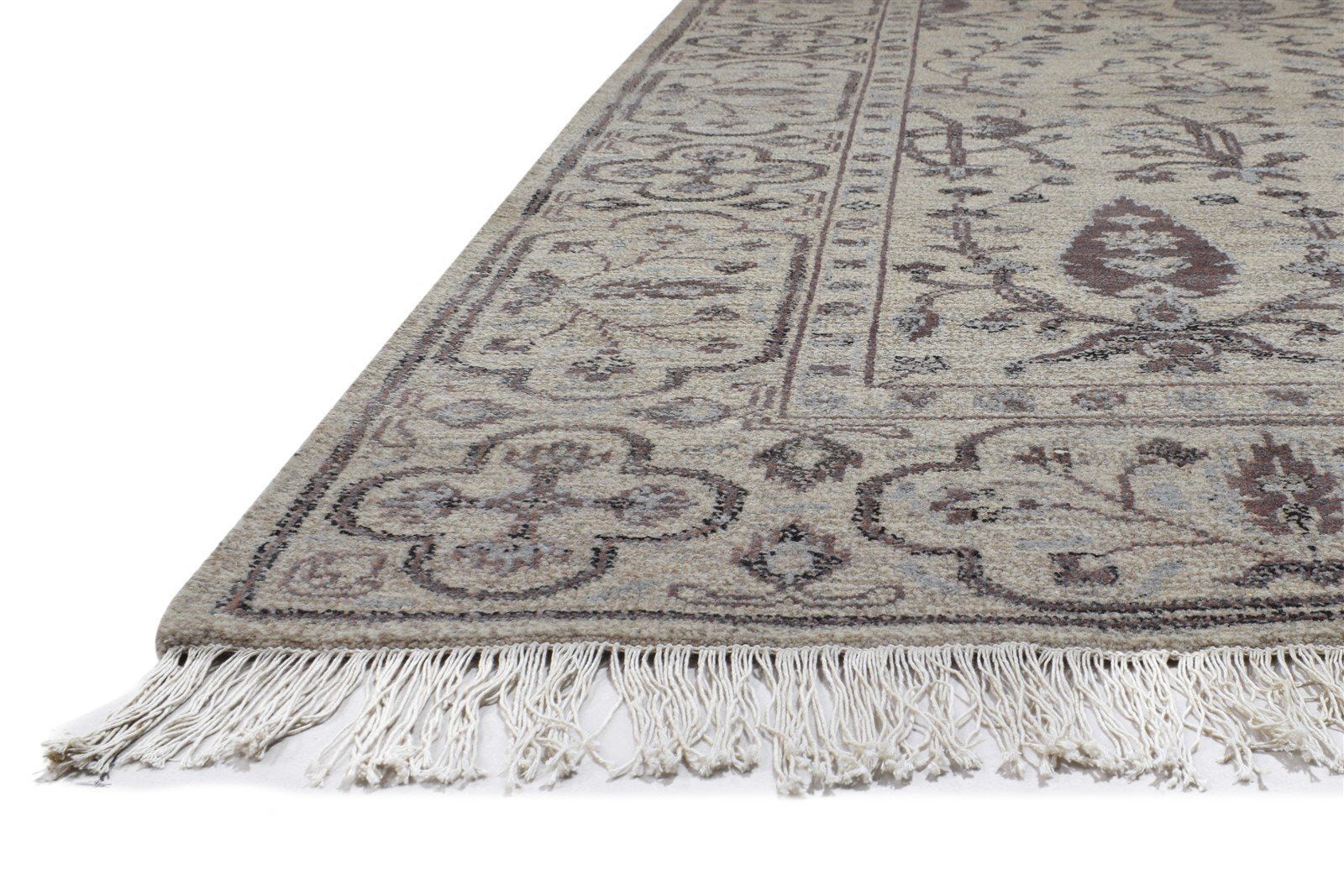 Wool Sand Rug 8' X 10' Persian Hand Knotted Mughal Oriental Large Carpet 