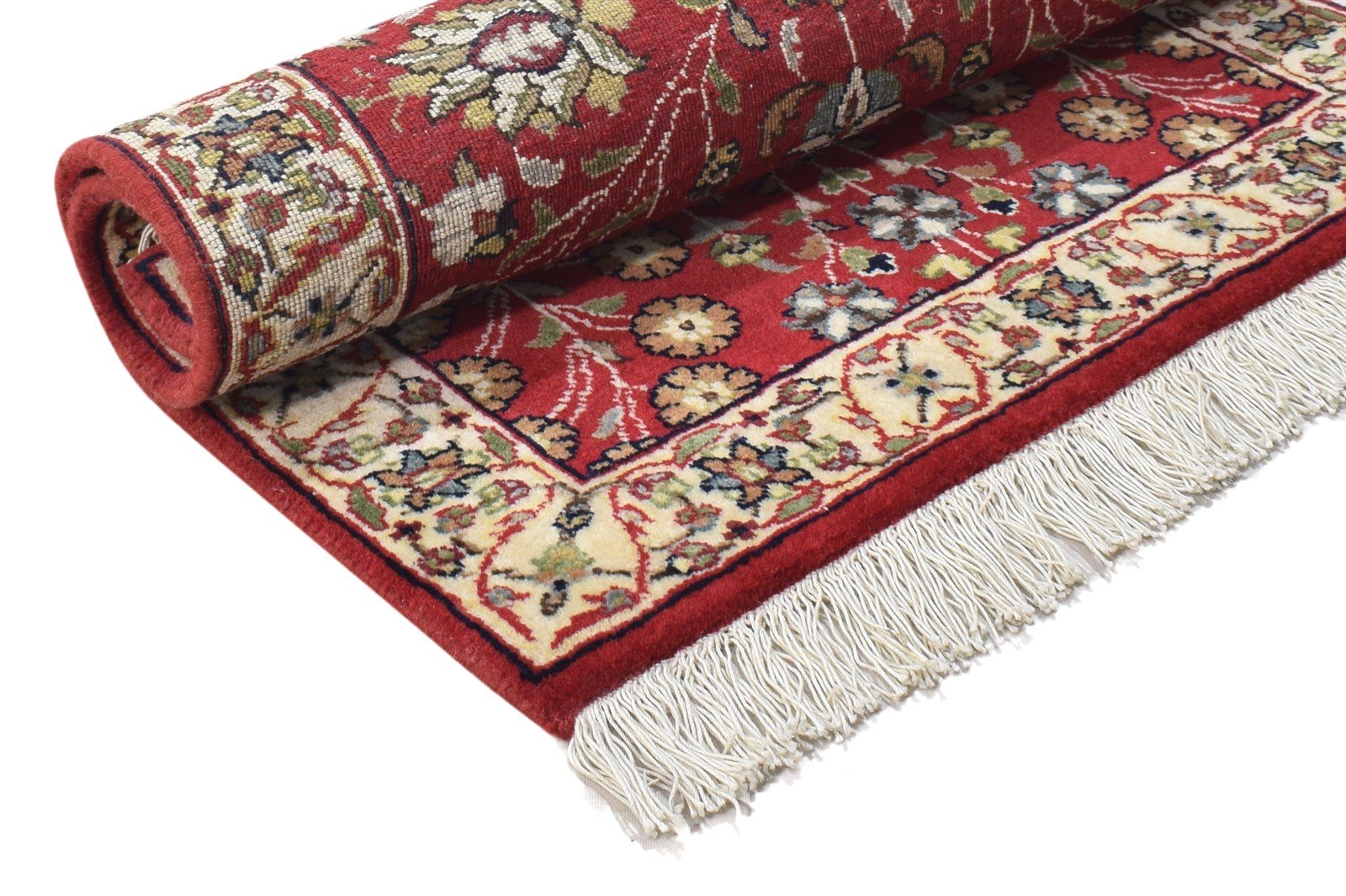 Red Wool Rug 2' X 3' Persian Hand Knotted Agra Oriental Small Carpet 