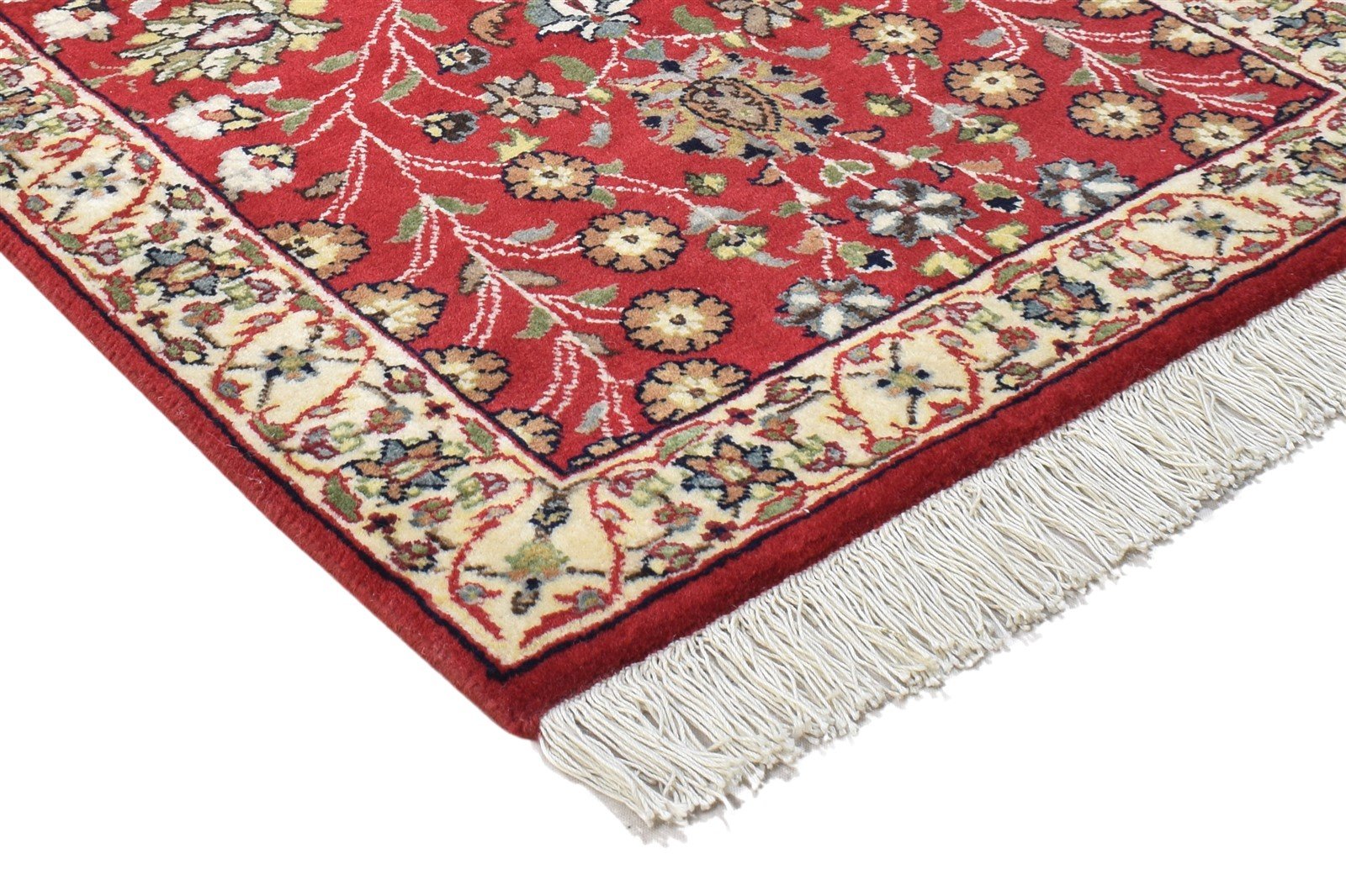 Red Wool Rug 2' X 3' Persian Hand Knotted Agra Oriental Small Carpet 