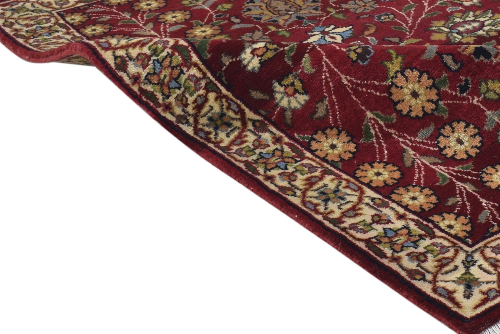 2' X 3' Rug Wool Red Persian Hand Knotted Agra Oriental Small Carpet 