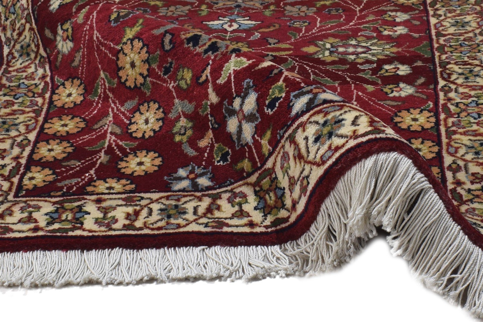 2' X 3' Rug Wool Red Persian Hand Knotted Agra Oriental Small Carpet 