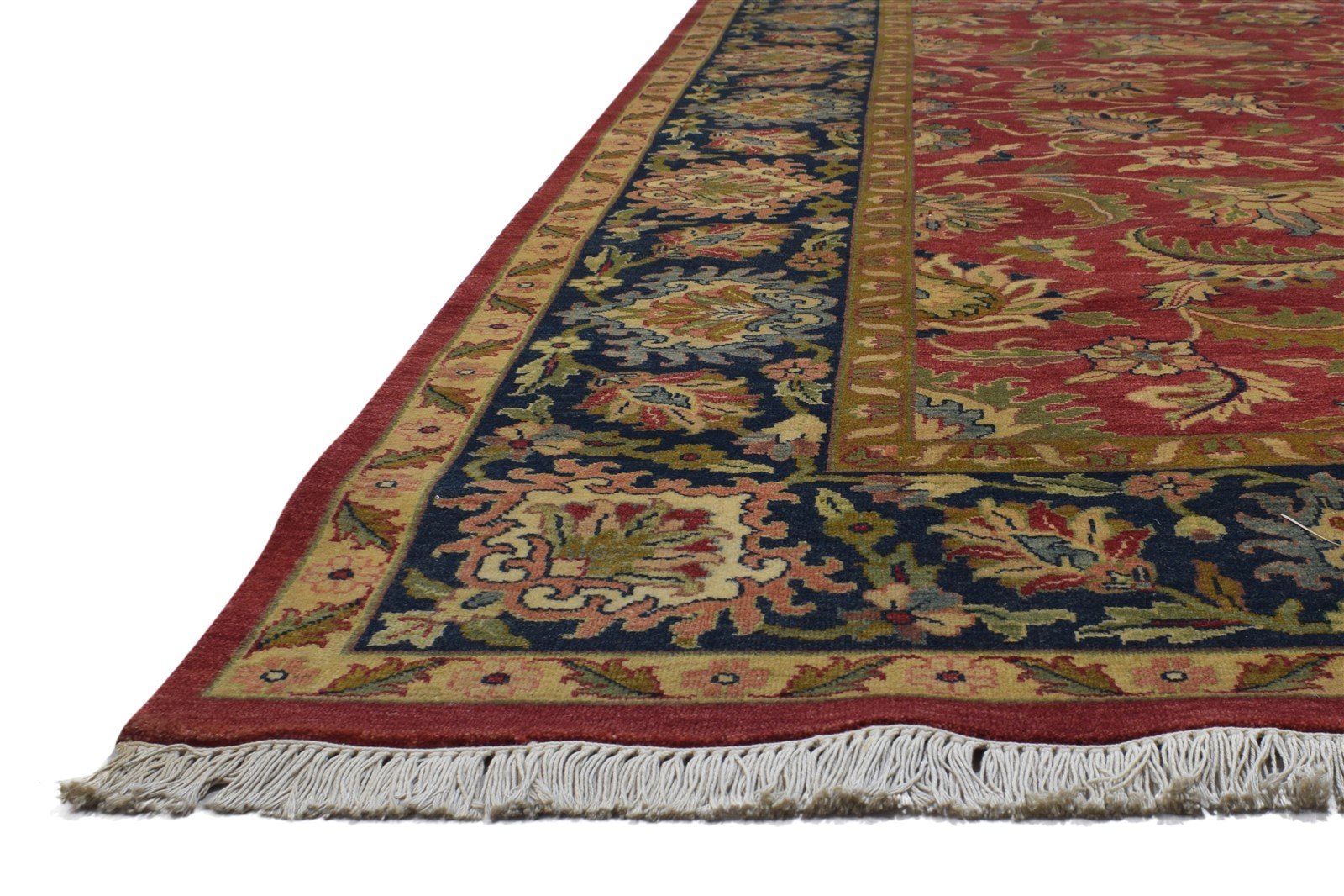 9' X 11' Rug Wool Red Persian Hand Knotted Kashan Oriental Large Carpet 