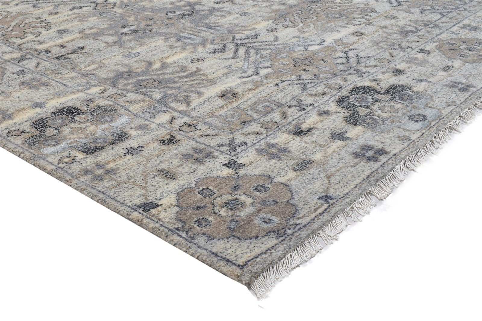 Sand Wool Rug 8' X 10' Persian Hand Knotted Oushak Oriental Large Carpet 