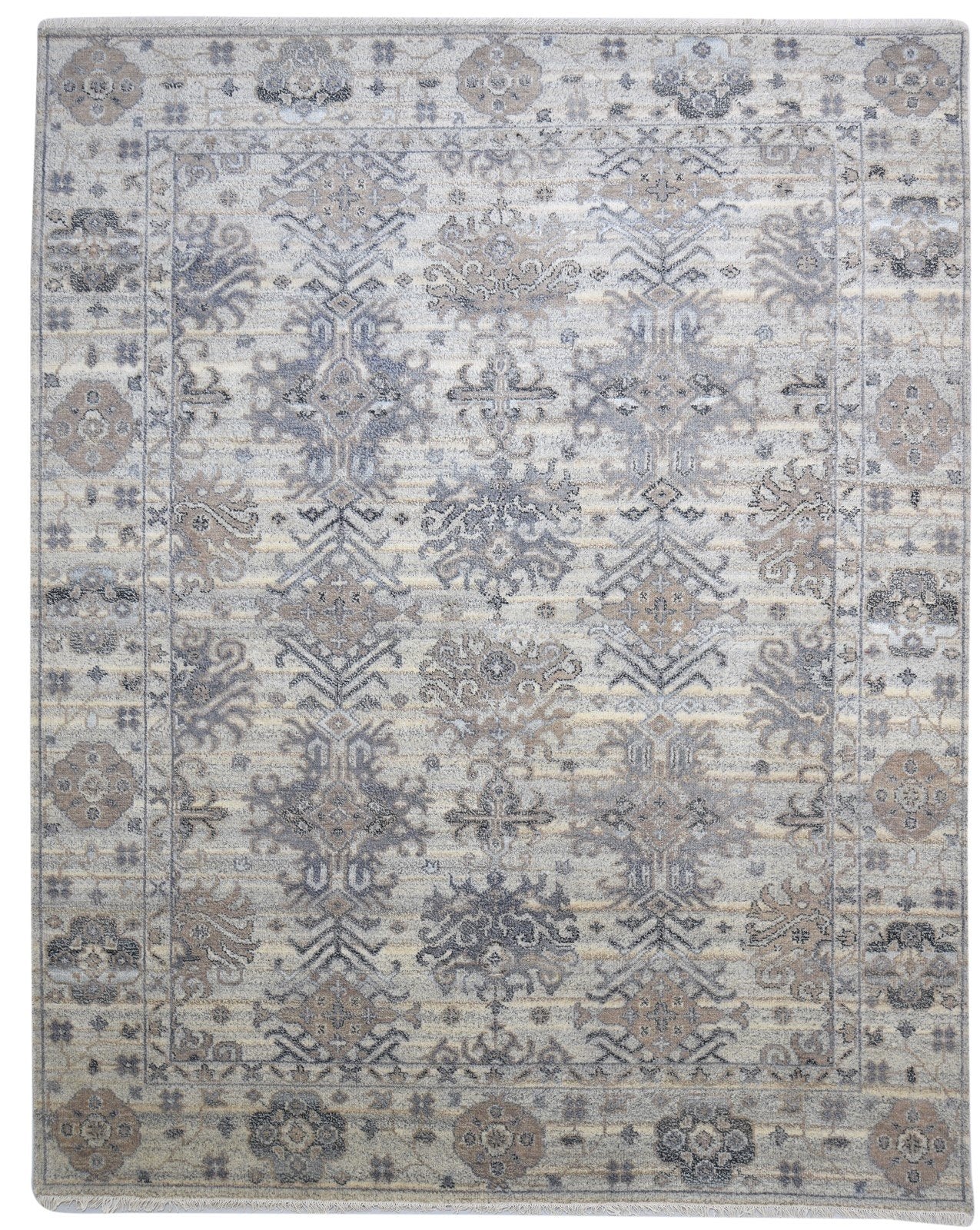 Sand Wool Rug 8' X 10' Persian Hand Knotted Oushak Oriental Large Carpet 