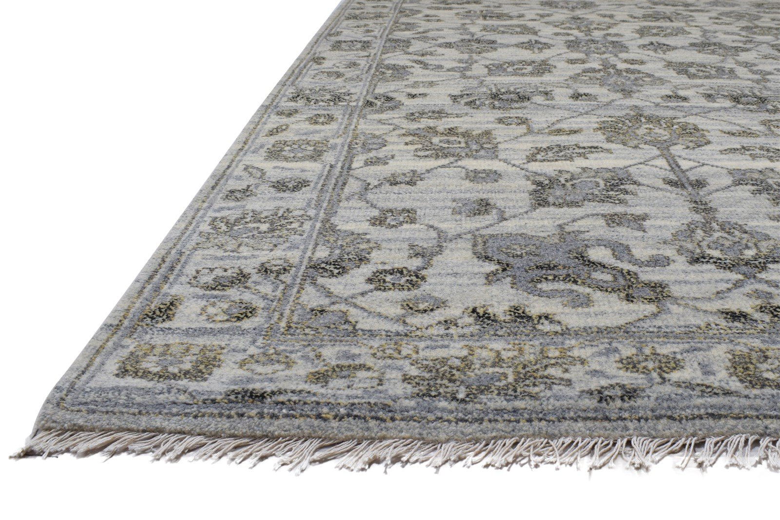 8' X 10' Rug Wool Grey Persian Hand Knotted Kashan Oriental Large Carpet 