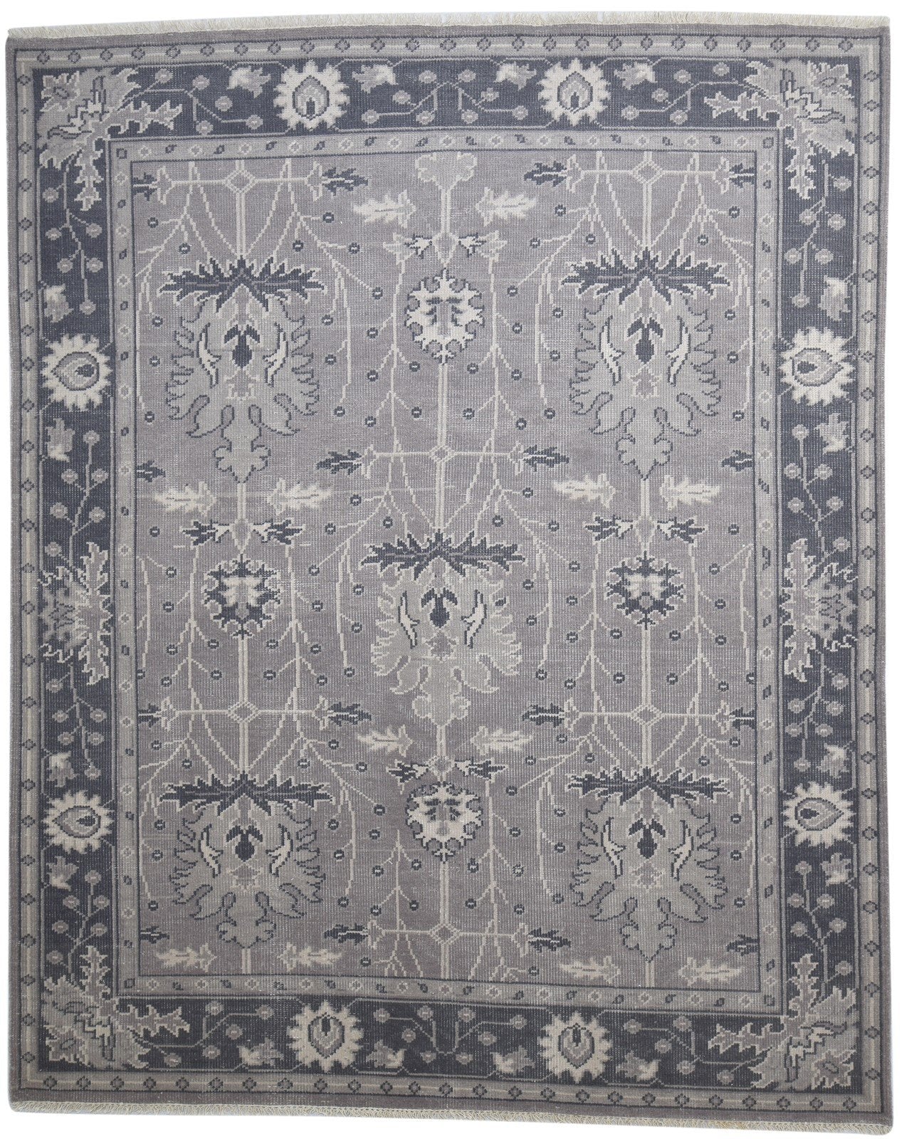 Wool Sand Rug 8' X 10' Persian Hand Knotted Oushak Oriental Large Carpet 