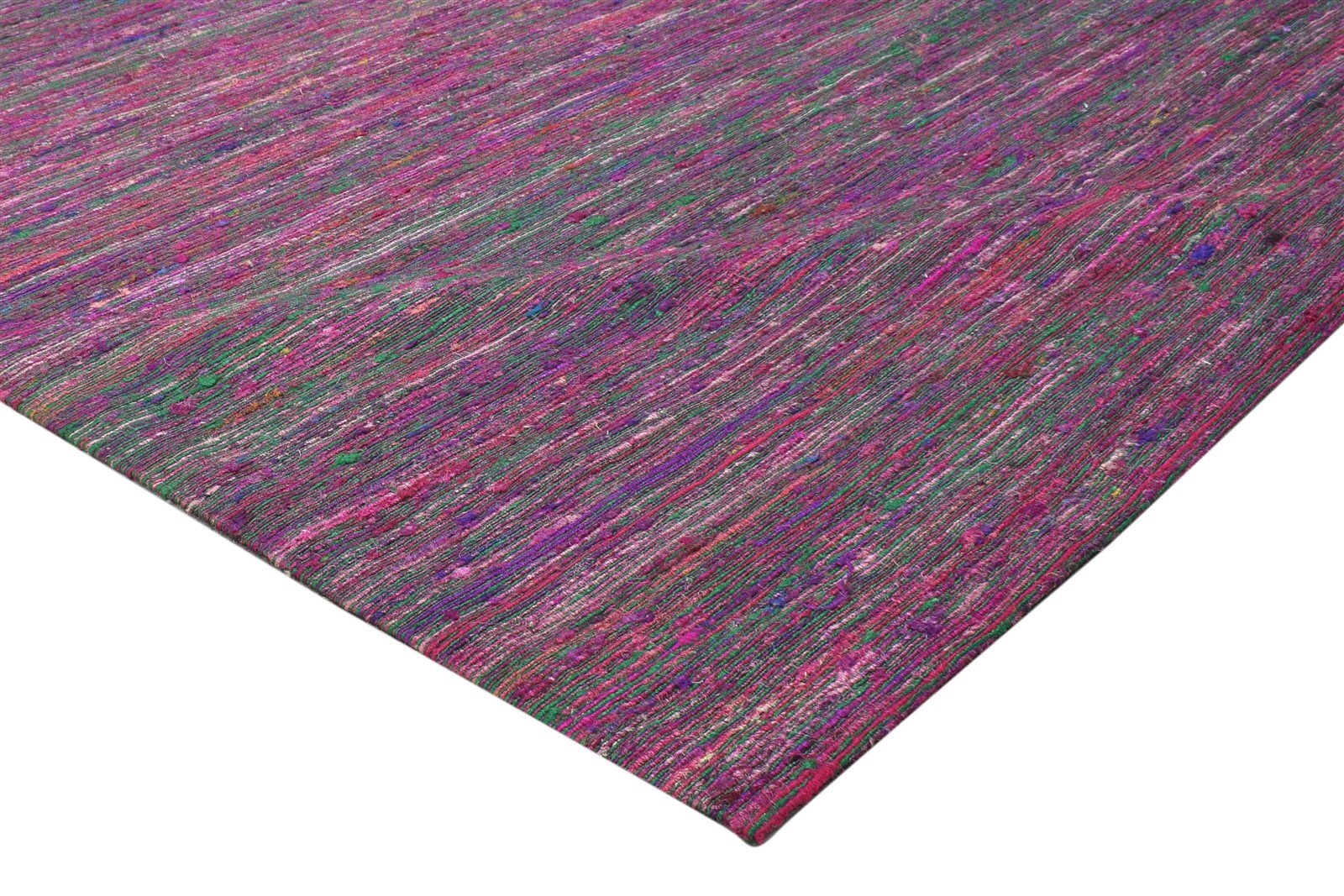 5X7 Rug Wool / Silk Purple Modern Jacquard Loom Bohemian Solid Room Size Carpet 