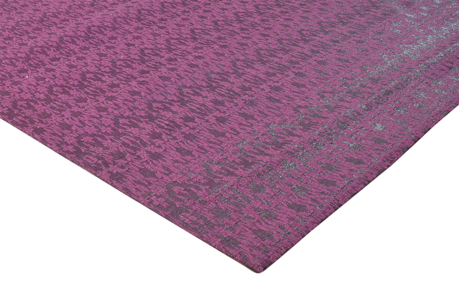 Wool / Silk Purple Rug 5X7 Modern Jacquard Loom French Floral Room Size Carpet 