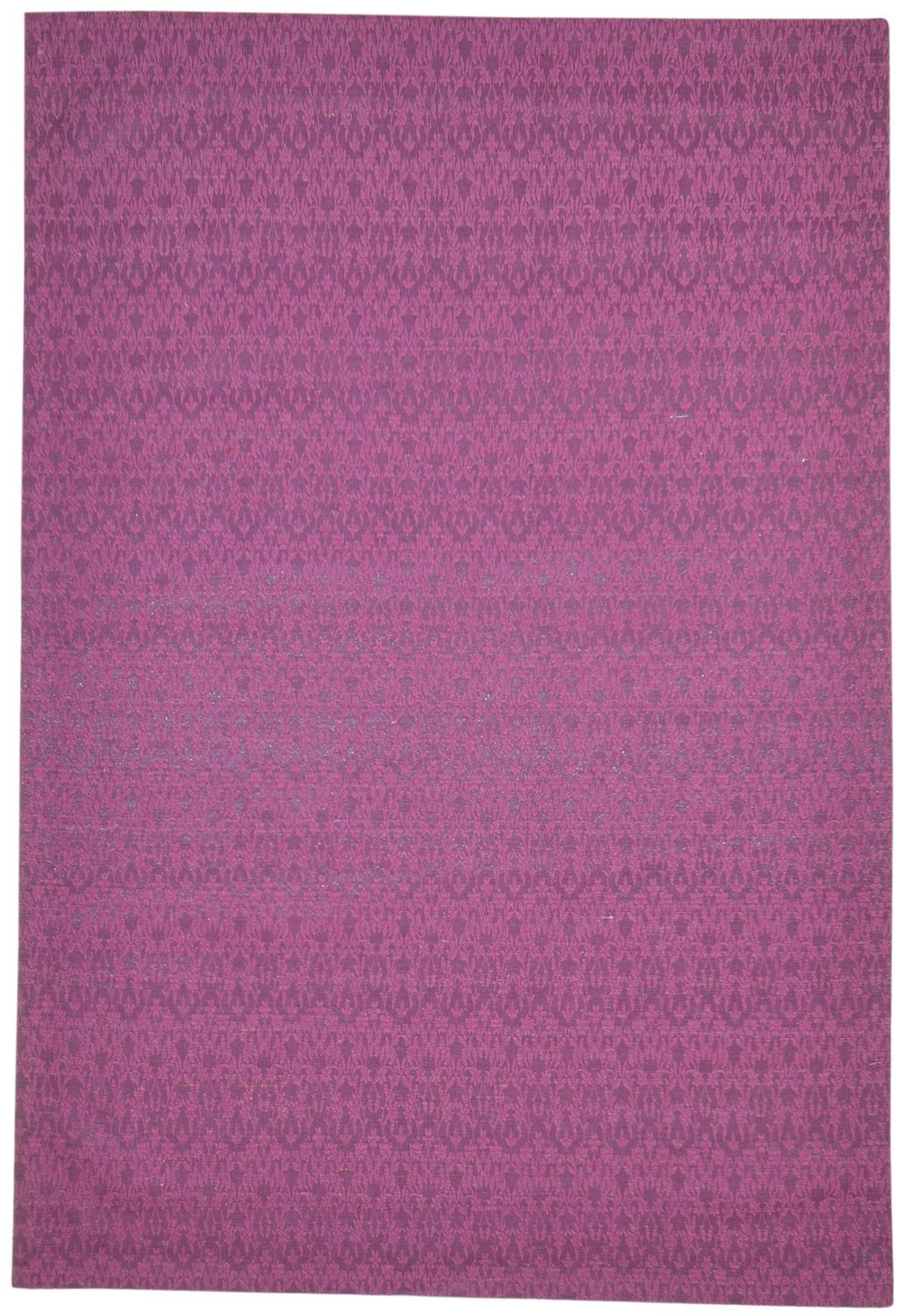 Wool / Silk Purple Rug 5X7 Modern Jacquard Loom French Floral Room Size Carpet 