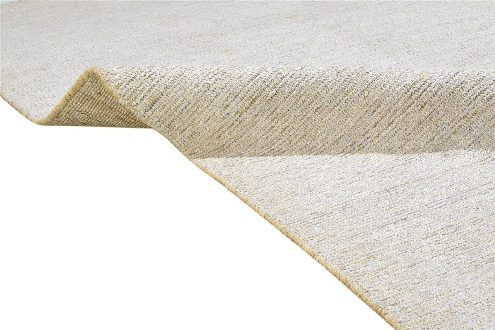 Jute / Silk Sand Rug 6X9 Modern Hand Woven Scandinavian Solid Room Size Carpet 