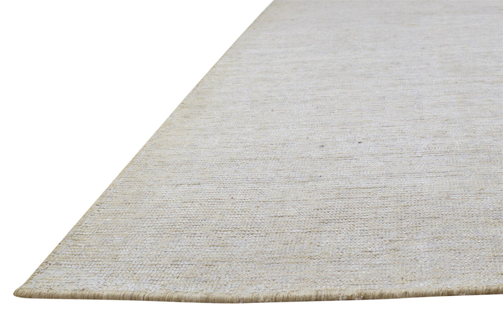 Jute / Silk Sand Rug 6X9 Modern Hand Woven Scandinavian Solid Room Size Carpet 