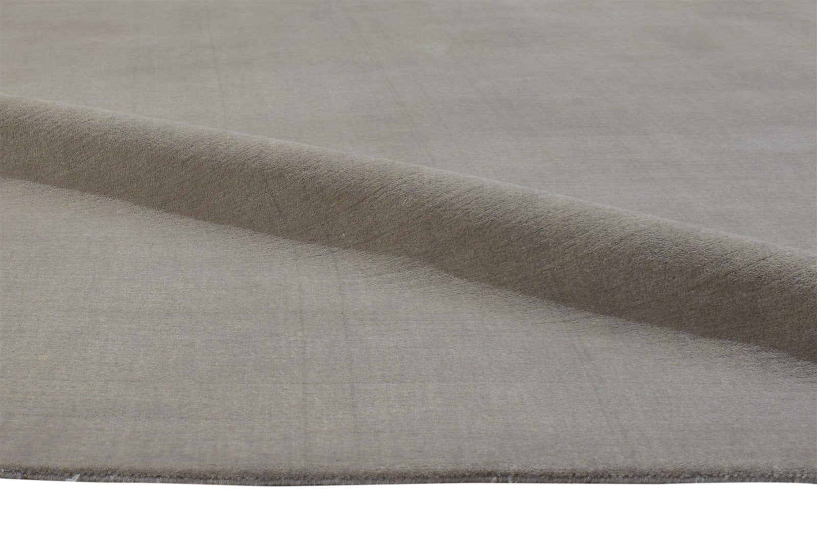 Grey Wool Rug 6' X 9' Modern Hand Woven Scandinavian Solid Large Carpet 