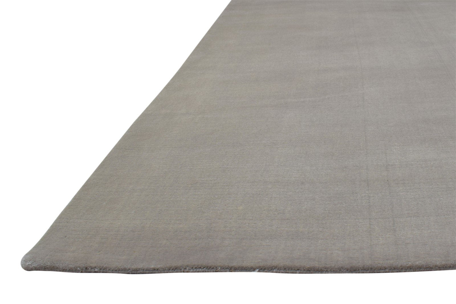 Grey Wool Rug 6' X 9' Modern Hand Woven Scandinavian Solid Large Carpet 