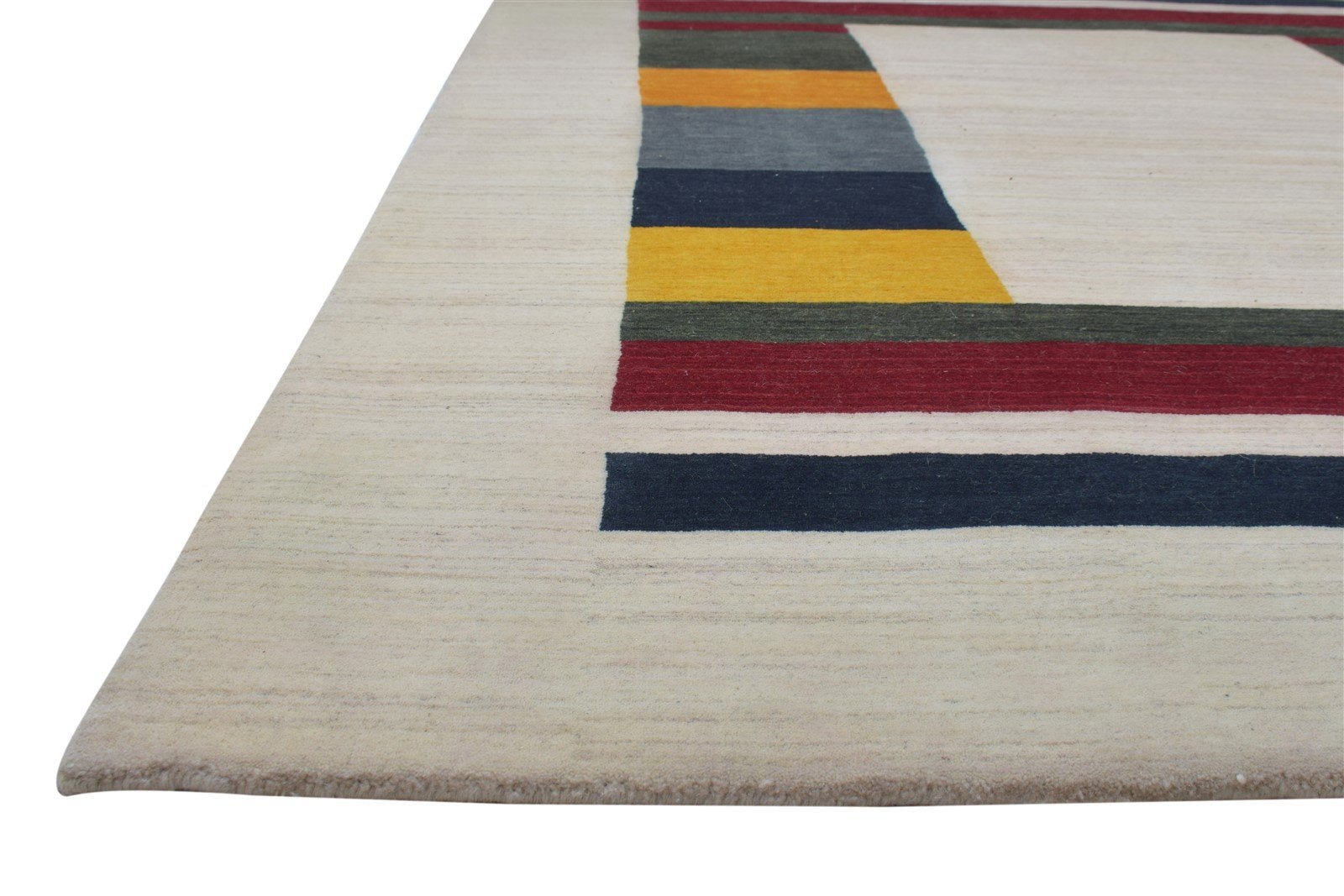 Wool Sand Rug 6' X 8' Persian Hand Woven Gabbeh Southwestern Room Size Carpet 