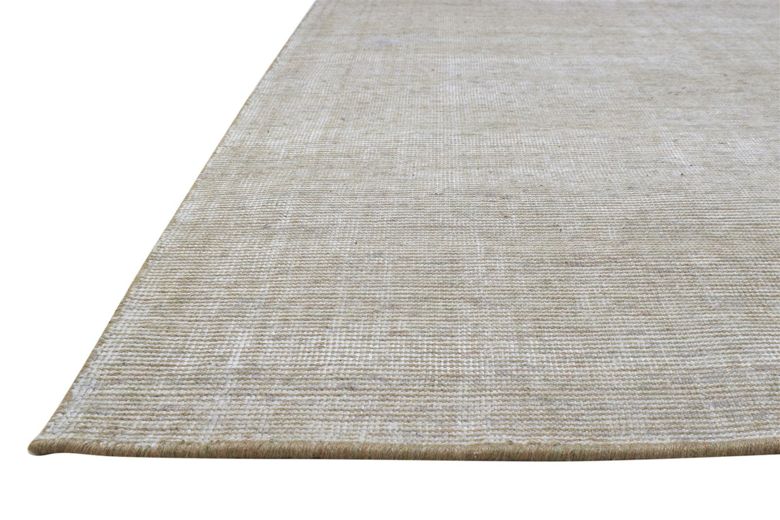 Jute / Silk Grey Rug 8' X 10' Modern Handloom Scandinavian Solid Large Carpet 